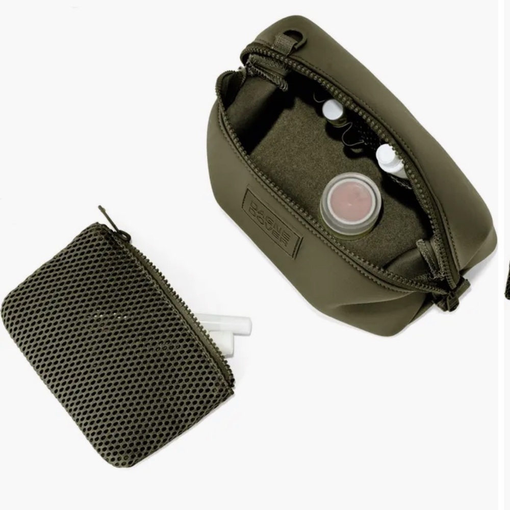 Dagne Dover Green Toiletry Bag Small - Picture 2 of 9